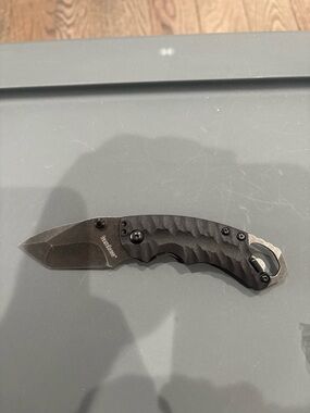 Kershaw Black Folding Pocket Knife - Compact Tactical Blade